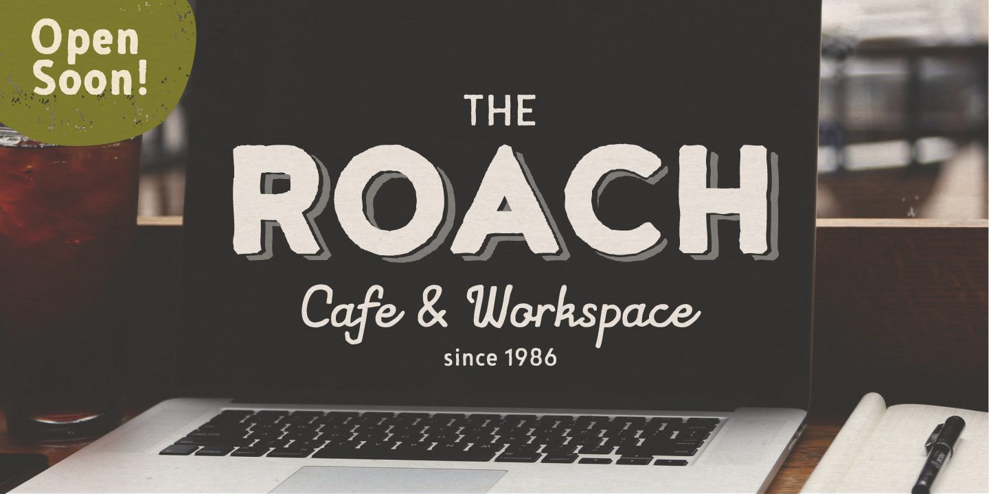 Beispiel einer Noyh A Cafe Regular-Schriftart